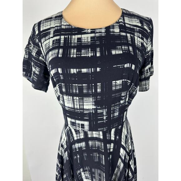 Corey Lynn Calter NWOT Size 4 Small Painted Plaid Dress Anthropologie BEAUTIFUL - Picture 6 of 12